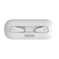 Lenovo LivePods XT95หูฟัง5.0บลูทูธไร้สายแบบพกพาบางเฉียบพร้อมกล่องชาร์จ (สีขาว)