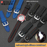 สายนาฬิกาซิลิโคนอ่อน Universal All nds Watch For Men S Watch Band 22Mm Waterproof Silicone Strap Gift Tool With Pin Buckl