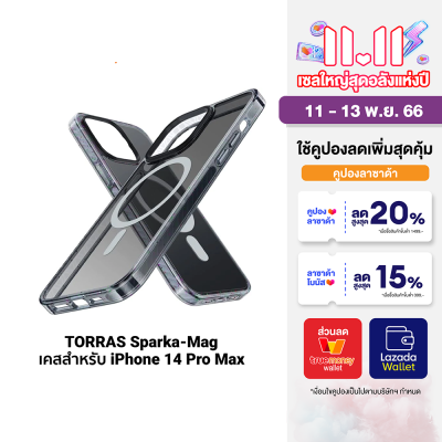 [ใช้คูปอง ลดเพิ่ม 179 บ.] TORRAS Sparka-Mag เคสกันกระแทก ใช้สำหรับ iPhone 15 Pro Max / iPhone 14 Pro Max