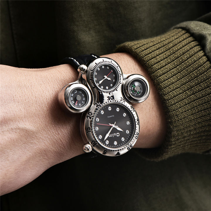oulm-new-unique-design-two-time-zone-male-watch-decorative-compass-mens-sport-watches-casual-quartz-men-wristwatch