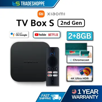 MI Box S (2nd Gen) 2GB 8GB Google TV 4K Ultra HD Smart TV Box