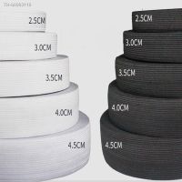 ▨□♗ 5Meter 15/20/25/30/35/40/50/60MM Elastic Band Sewing Clothing Accessories Nylon Elastic Rubber Band Garment Sewing Black White