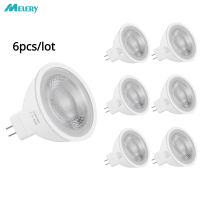 หลอดไฟ LED MR16 6W 50W เทียบเท่าฮาโลเจน Day White 6000K 500LM 120มุมลำแสง Spotlight Pack Of 6 [Energy Class A]