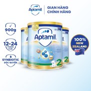 Combo 3 Sữa bột Aptamil New Zealand hộp thiếc số 2 900g lon cho bé 12-24