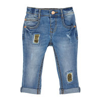 กางเกงยีนส์เด็กผู้หญิง Mothercare sequin-patch boyfriend jeans VC017