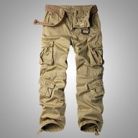 【CC】✁  8 Pockets Pants Men Cotton Trousers Baggy Camouflage  Big Size 38 44 overalls