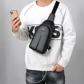 Men's Leather Shoulder Bag Fashion Male Real Cowhide Messenger Crossbody  Handbag | eBay