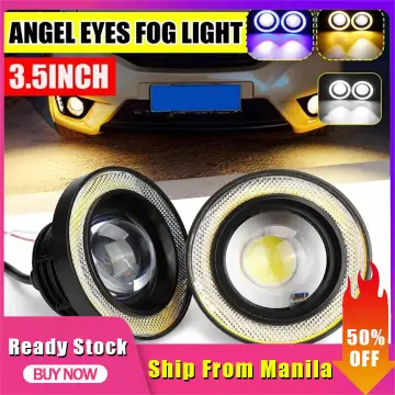 12V Angel Eyes 4 Inch Auto LED Fog Light Round 4inch Halo Car Fog