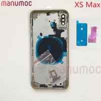 Rear Door Back Housing Battery Cover With Middle Frame Sim Tray For Iphone XS Max Chassis