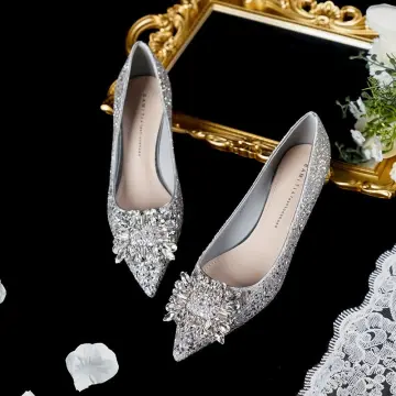 Sequin store wedding shoes