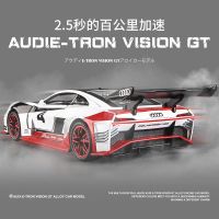 20231:32 โมเดลรถจำลองโลหะผสม Audi R8 แข่งรถเลอม็อง GT ของเล่นเด็กรถโมเดลของขวัญตกแต่ง