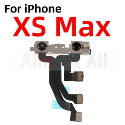 กล้องหน้าโค้งดั้งเดิมสายสำหรับ iPhone X XR Xs 11 12 13 Pro Max อะไหล่เซ็นเซอร์ระยะใกล้ยืดหยุ่นขนาดเล็กไม่มีรหัสโทรศัพท์