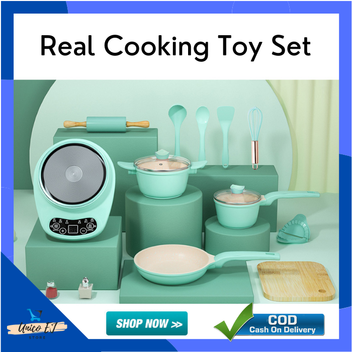 Unico. Real Cooking Set for Kids // Mini Kitchen Set Kids Real Cooking