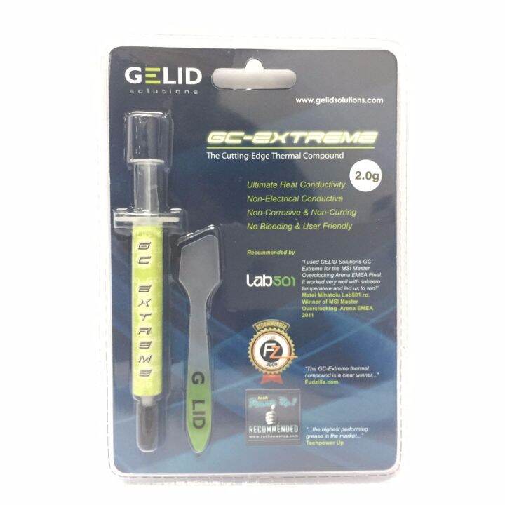Gelid GcExtreme 2.0g Pc Amd Intel Cpu Heat Sink Fan Thermal Grease