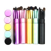 【cw】 5pcs Professional Travel Portable Mini Eye Makeup Brushes Set Smudge Eyeshadow Eyeliner Eyebrow Brush Lip Make Up kit !