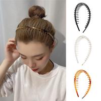 【CC】 Men Hair Comb Band Notched Headband Sport Hairband Fashion Anti-slip Face Washing