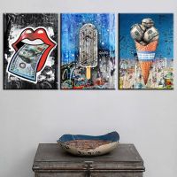 Home Decoration Wall Artwork Canvas Paintings Money Ice Cream Pictures Nordic Hd Printed Modern Poster Bedroom Modular No Frame