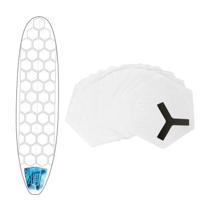 ：“{—— 20Pcs Waxless Surfboard Deck Grip Clear Surf Traction Pad Deck Pads Surfing Accessories