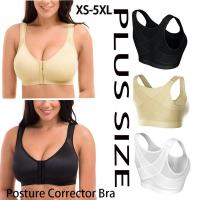 [HOT ANOJJUUQOIAW 565] Women 39; S Front Closure Corrector Bra Wireless Back Support Full Coverage Bra Lift Up Yoga Bra Underwear S 5XL