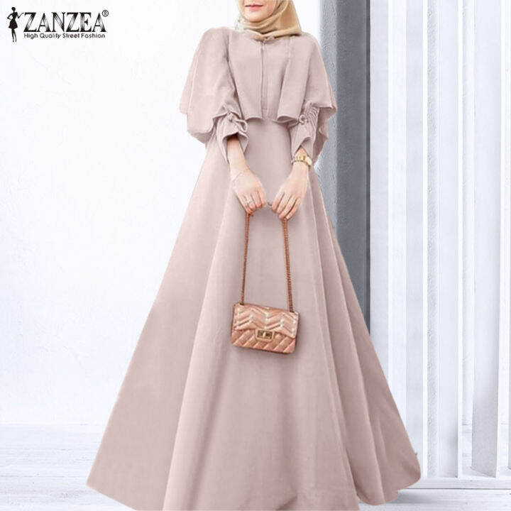 【Baju Raya】HijabFab ZANZEA Muslimah Women Muslim Abaya Dubai Long ...