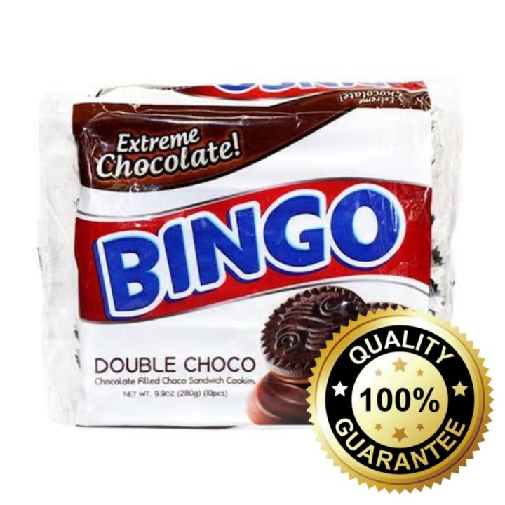 Bingo Double Choco Sandwich Cookies Pcspack Lazada PH