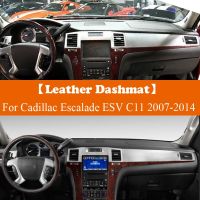 Suede Leather Dashmat Car Dashboard Cover Pad Dash Mat Sunshade Carpet Accessories For Cadillac Escalade ESV C11 2007 2010-2014