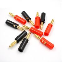 10pcs Lantern Type Audio Speaker Screw Gilt Golden 4mm Black Red Banana Head Fixed Gold-Plated Plug Connectors