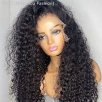 Soft Glueless 180Density 26Inch Long Natural Black Kinky Curly Lace Front Wig For Women Preplucked BabyHair Heat Resistant Daily [ Hot sell ] Gktinoo Fashion