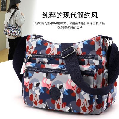 [COD] Wholesale nylon bag 2022 spring new fashion printing ladies diagonal casual shoulder
