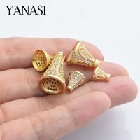 1PCS Brass Tassle Bead Caps DIY Jewelry Findings Handmade Earrings Bracelet Cubic Zirconia Necklace Making DIY accessories and others