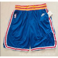 K3MI [5 Styles] 2022 NBA Shorts New York Nicks Blue 75 Anniversary Side Pockets Basketball Shorts