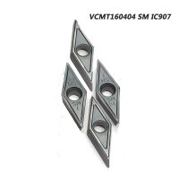 20pcs VCMT160404 VCMT160408 SM IC907 IC908 Iscar Carbide ใส่ใบมีดกลึงภายใน CNC Lathe เครื่องมือตัดโลหะ