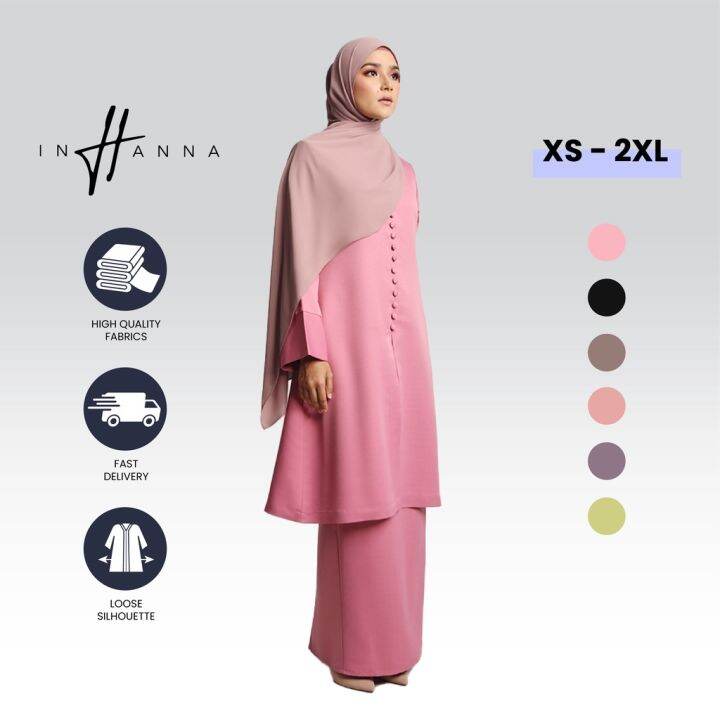 INHANNA Damiaa Buttoned Kebaya Modern | Lazada