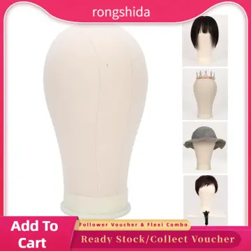 Mannequin Canvas Head for Hair Extension Lace Wigs Making and
