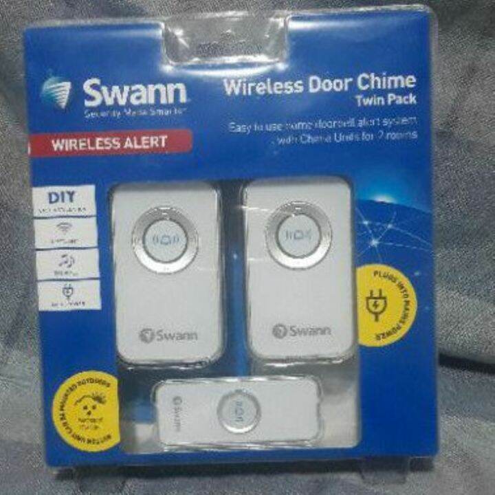 Doorbell Swann Wireless Door Chime Twin pack Lazada PH