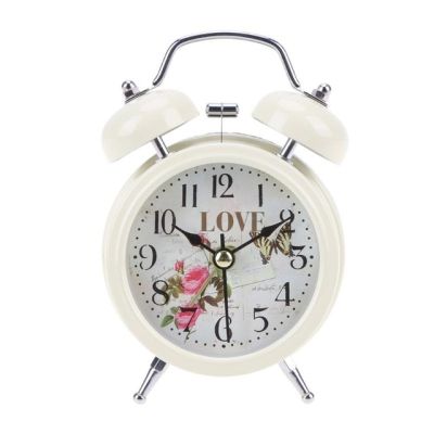 【Worth-Buy】 นาฬิกาปลุกและไฟกลางคืนเงียบไม่ฟ้องกระถางดอกไม้นาฬิกาตั้งโต๊ะนาฬิกาตกแต่งบ้านสำนักงานห้องนอน