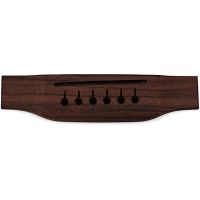 KR-HUATOOL Rosewood Acoustic Guitar Bridge Indian Rosewood Guitar bridged for 6-String Style Replacement