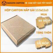 Hộp giấy carton nắp gài đựng ví nam mỹ phẩm phụ kiện nailbox size