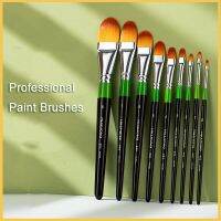 9Pcs Professional Artist Brush Painting Brush Wooden Handle Paint Brush For Oil Paint Water Color Acrylics Drawing Brush Drawing Painting Supplies