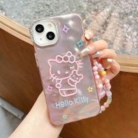 เคสโทรศัพท์ซิลิโคนนิ่มลายการ์ตูนน่ารักทองคำสีกุหลาบ Hello Kitty เคสโทรศัพท์มือถือสำหรับ iPhone 15 Pro Max 14 Pro Max 13 Pro Max ฝาหลังสำหรับ iPhone 12 Pro Max 11