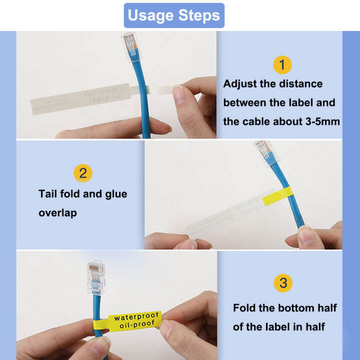 สายเคเบิล-label-niimbot-d11-d110-d101สายเคเบิลกระดาษการระบุสายข้อมูลแท็กสายไฟเบอร์ป้ายสติกเกอร์ออแกไนเซอร์เครือข่ายกันน้ำน้ำมันหลักฐานรอยขีดข่วนกาวตนเองกระดาษฉลากความร้อน