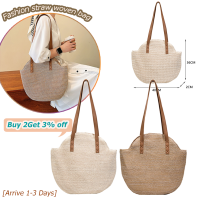 [Arrive 1-3 Days] Straw Beach Women Handbag Handmade Woven Summer Vacation Casual Large Capacity Shoulder Bags