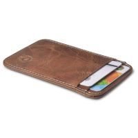 Luxury Leather Card Holder Retro Vintage Mens Thin Wallet ID Credit Bank Card Photos Holder Purse Business Pocket Money Pouch Card Holders