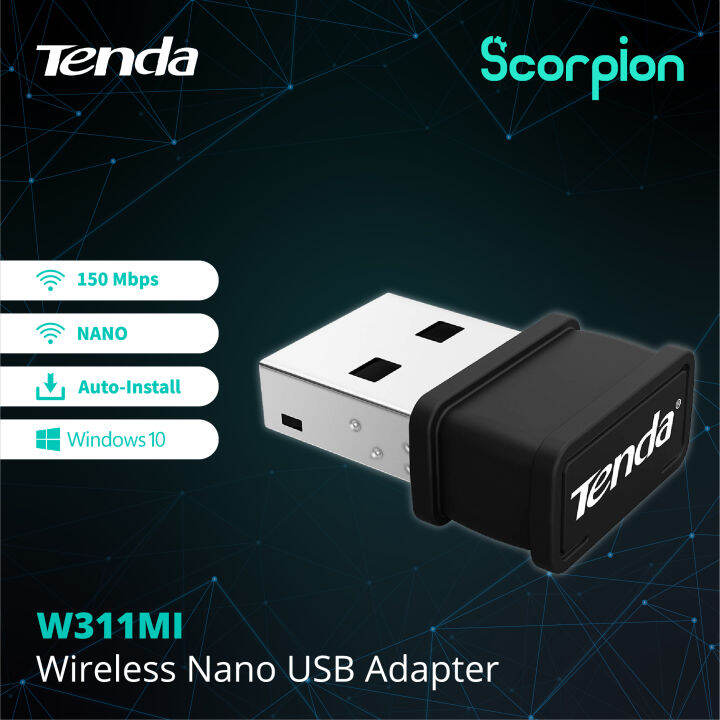 Tenda W311MI AutoInstall Wireless Nano USB Adapter Lazada