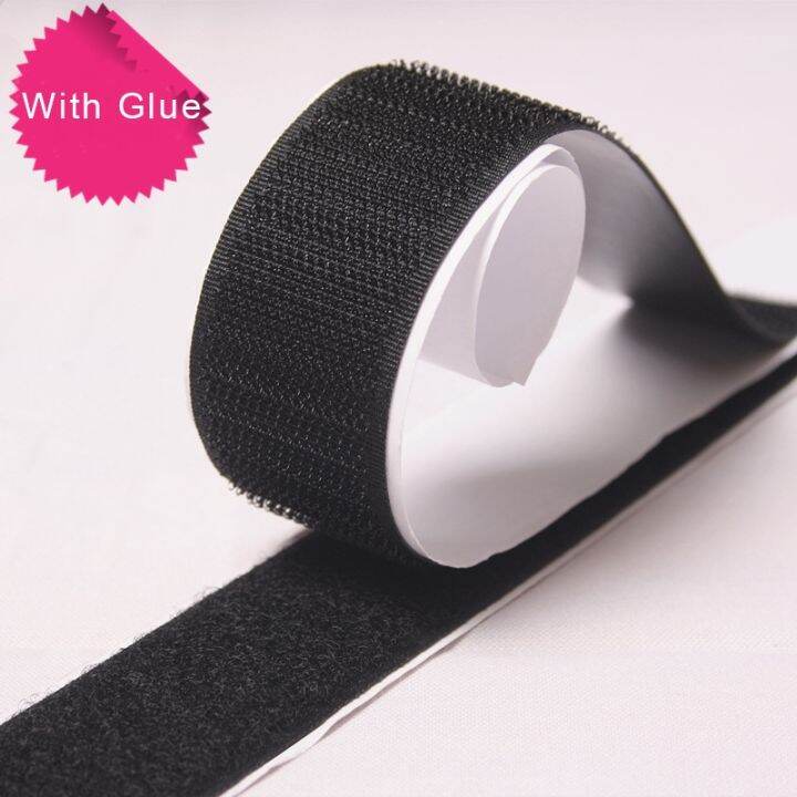 16-20-25-30-38-50mm-1m-adhesive-hook-loop-fastener-tape-nylon-sticker-self-adhesive-disks-boob-tape-strong-glue