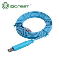 Iocrest Rs232 Usb Rj45สายเคเบิลคอนโซลสำหรับเราเตอร์ Cisco Stock Serial 6ft เส้นทางเครือข่ายความยาว1.8เมตร