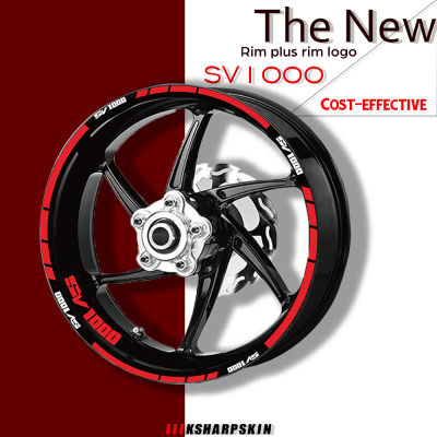 Motorcycle Wheel Rims Reflective Stickers Tire logo Decals moto decorative Accessories set For SUZUKI SV1000 sv 1000