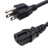 US 3 Prong NEMA 5-15P ถึง IEC-320 C15สายสำหรับอะแดปเตอร์ AC แล็ปท็อปตะกั่ว3Pin 16AWG/14AWG สายไฟ,อเมริกัน IEC C15 1.8M/3M