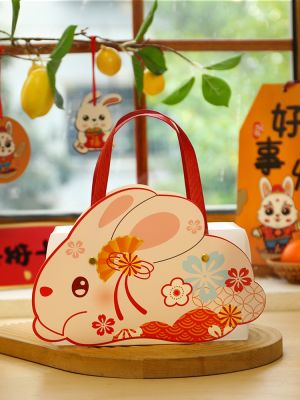 [COD] New Years gift bag 2023 biscuit box packaging goods candy pastry snowflake crisp cute