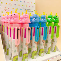 36 pcslot Cartoon Dinosaur Ballpoint Pen Cute 6 Colors Ball Pens School Office Writing Supply Stationery Gift